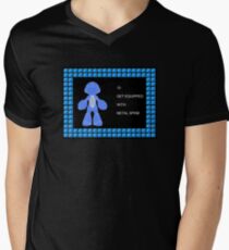 Mega Man Spinal Fusion - Get Equipped With Men's V-Neck T-Shirt