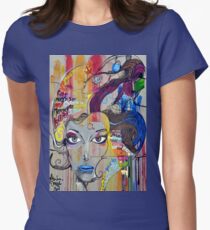 Colorful Graffiti Street Art Women's Fitted T-Shirt