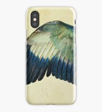 Vintage famous art - Albrecht Durer - Wing Of A Blue Roller iPhone Case/Skin