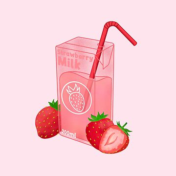 Strawberry Milk Sticker Pack Sticker for Sale by prismapansy