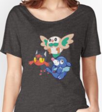 Pokemon Sun and Moon Starters Women's Relaxed Fit T-Shirt