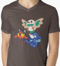Pokemon Sun and Moon Starters Men's V-Neck T-Shirt