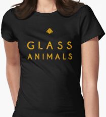 Glastiere Gelb Tailliertes T-Shirt