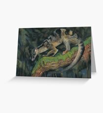 Banded Palm Civet pastel painting Greeting Card