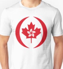 Hong Konger Canadian Multinational Patriot Flag Series Slim Fit T-Shirt