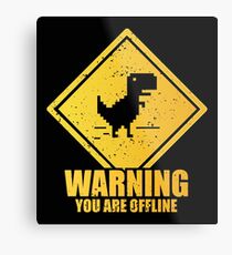 Warnung offline Metallbild