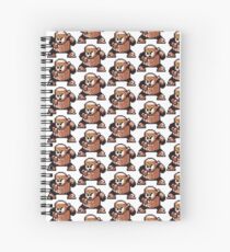 wood man Spiral Notebook
