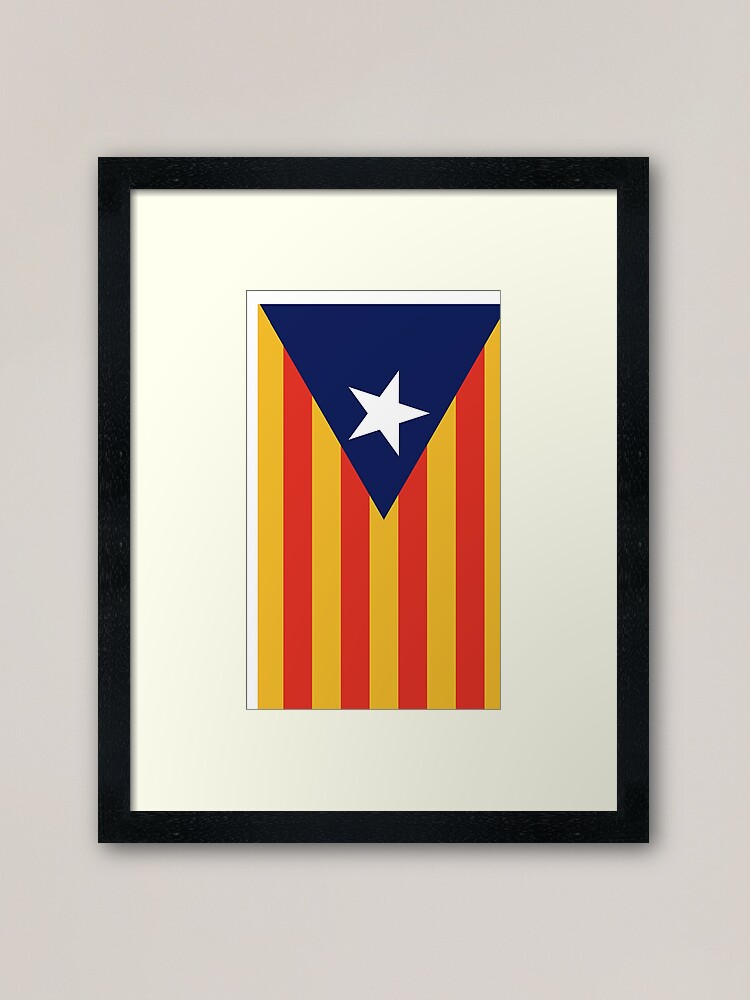Visca Catalunya Flag Banner Framed Art Print By Stoopiditees
