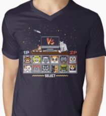 Internet Cat Fight Men's V-Neck T-Shirt