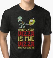 Krusty Krab Pizza - Spongebob Tri-blend T-Shirt