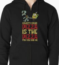 Krusty Krab Pizza - Spongebob Zipped Hoodie