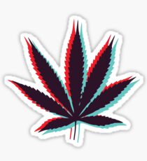Marijuana Leaf 4 Sticker