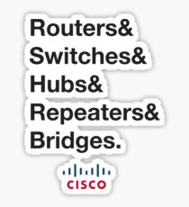 Cisco Device Hipster Sticker