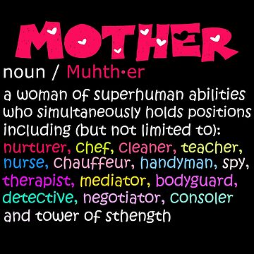 Funny Mom Definition Mama Quote Mother Day Gifts' Cotton