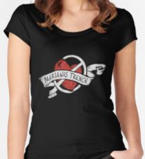 Marianas Trench Heart Logo Women's Fitted Scoop T-Shirt