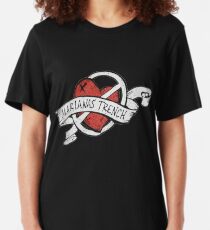 Marianas Trench Herz Logo Slim Fit T-Shirt