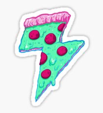 Thunder Neon Pizza Sticker