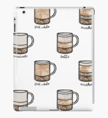Watercolor Coffee Chart iPad Case/Skin
