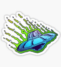 UFO INVASION Sticker