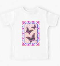 pink butterfly 30 Kids Tee