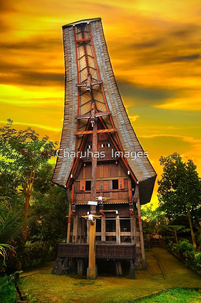 "Toraja Architecture, Sulawesi, Indonesia (Please Enlarge)" by Charuhas Images | Redbubble