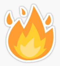 Flame Emoji: Stickers | Redbubble