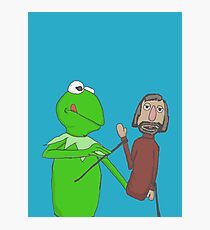 Henson and Kermit Photographic Print