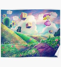 Princess Peach Landscape Poster