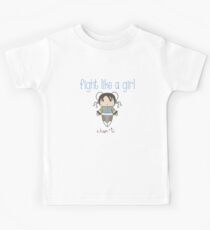Fight Like a Girl - Interpol Agent Kids Tee