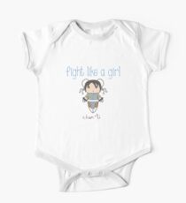Fight Like a Girl - Interpol Agent Short Sleeve Baby One-Piece