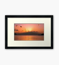 Sunset from Koh Phangan Framed Print