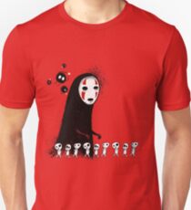 Studio Ghibli - The Spirits & Soot Sprites - Kodama - No Face - Susuwatari Unisex T-Shirt
