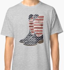 Patriotic Cowboy Boots Classic T-Shirt