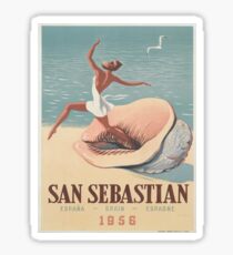 Vintage poster - San Sebastian Sticker