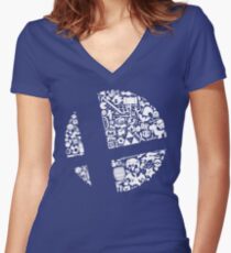 Smash! Women's Fitted V-Neck T-Shirt