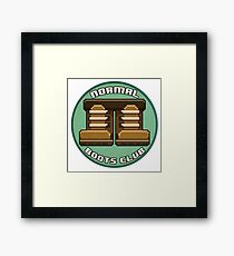 Normal Boots Club Patch Framed Print