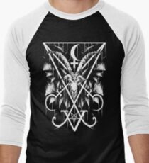 SIGIL OF LUCIFER AND BAPHOMET Men's Baseball ¾ T-Shirt