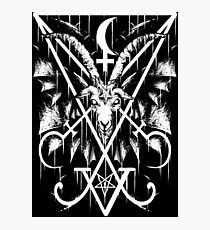 SIGIL OF LUCIFER AND BAPHOMET Photographic Print