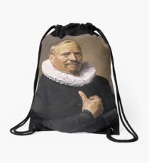 Franz Hals, Portrait of a Man, Drawstring Bag