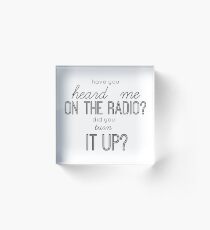 Troye Sivan - Suburbia Lyric Acrylic Block