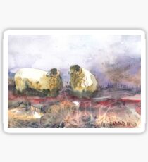Grazing, Lochindorb 1, Scotland - 2013 Sticker