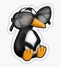 Penguin with Eyeglasses Sticker