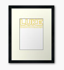Luke Smacktalker Framed Print
