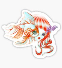 Dreamland Muses - Jellyfish Girl & Goldfish Sticker