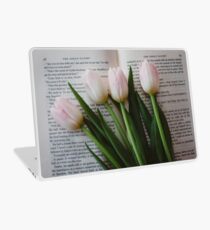 Tulips and Literature Laptop Skin