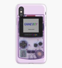 Gameboy Color Translucent Purple iPhone Case