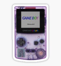 Gameboy Color Translucent Purple Sticker
