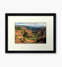 Waimea Canyon From The West Framed Print