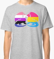 Genderfluid Pansexual Pride Dragons Classic T-Shirt