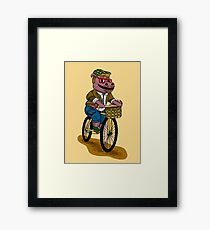 PUN INTENDED - HIPSTERPOTAMUS - HIPSTERS PARODY - FUNNY DESIGN Framed Print